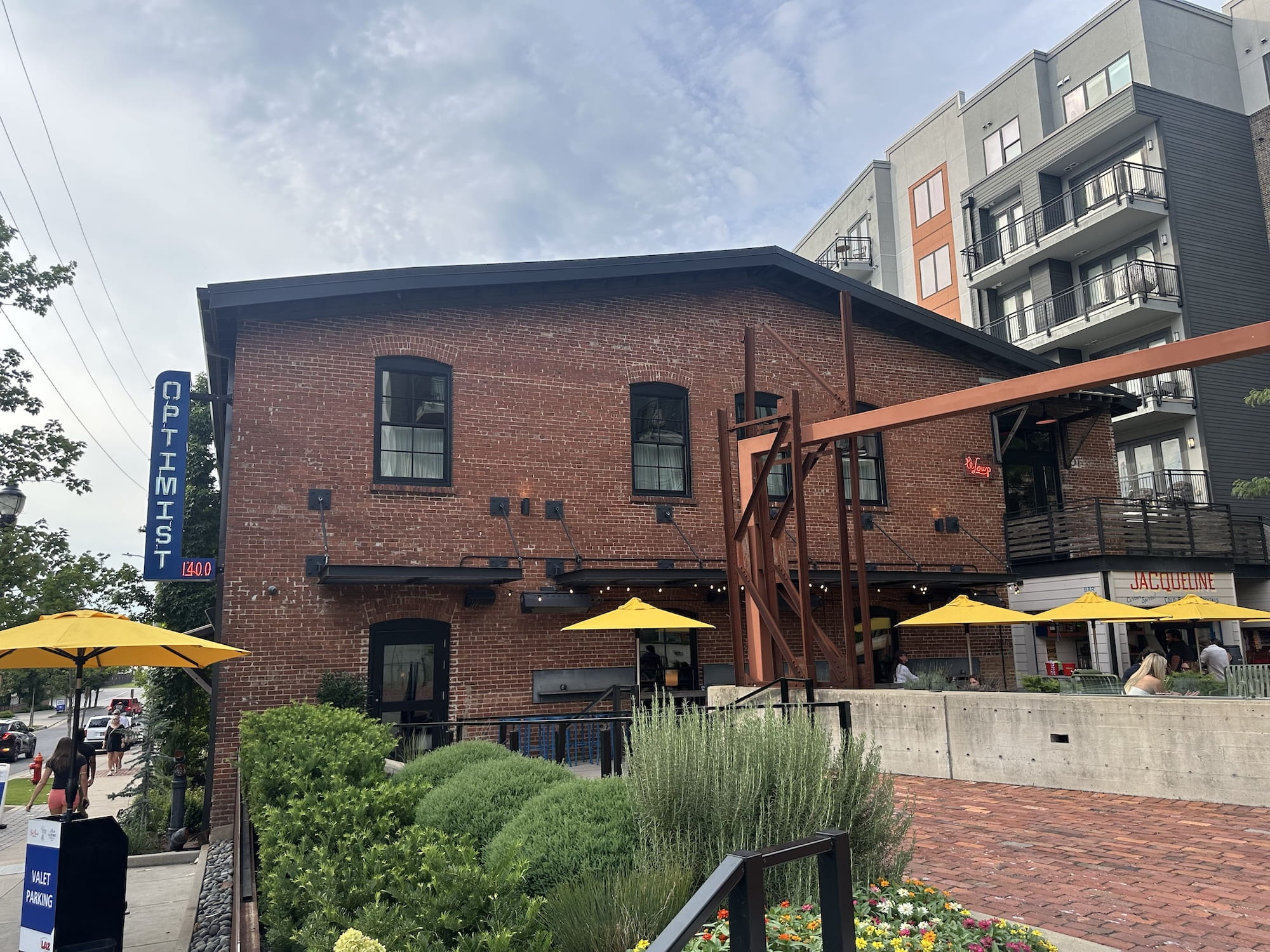 The Optimist's exterior