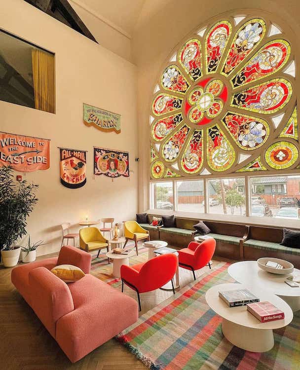 The lobby at the Russell Hotel