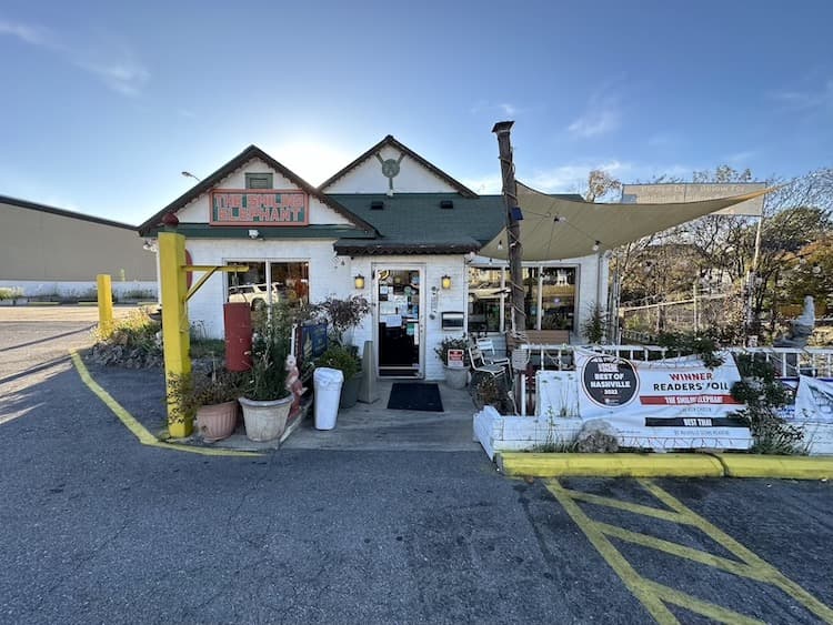 Outside Smiling Elephant in Nashville