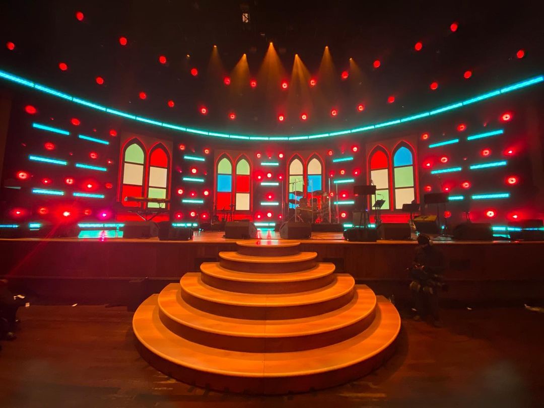 Ryman Auditorium stage lights