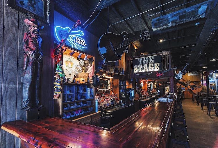 The Stage's bar