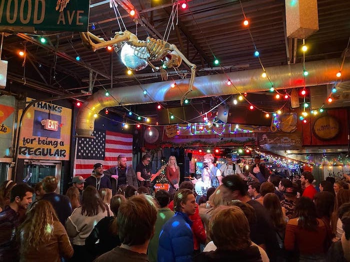 Tin Roof skeleton and concert