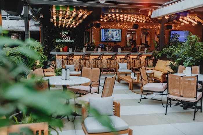 The rooftop at Twelve Thirty Club