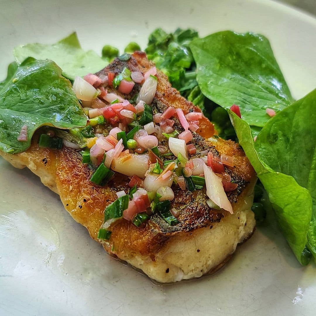 Tilefish on a plate