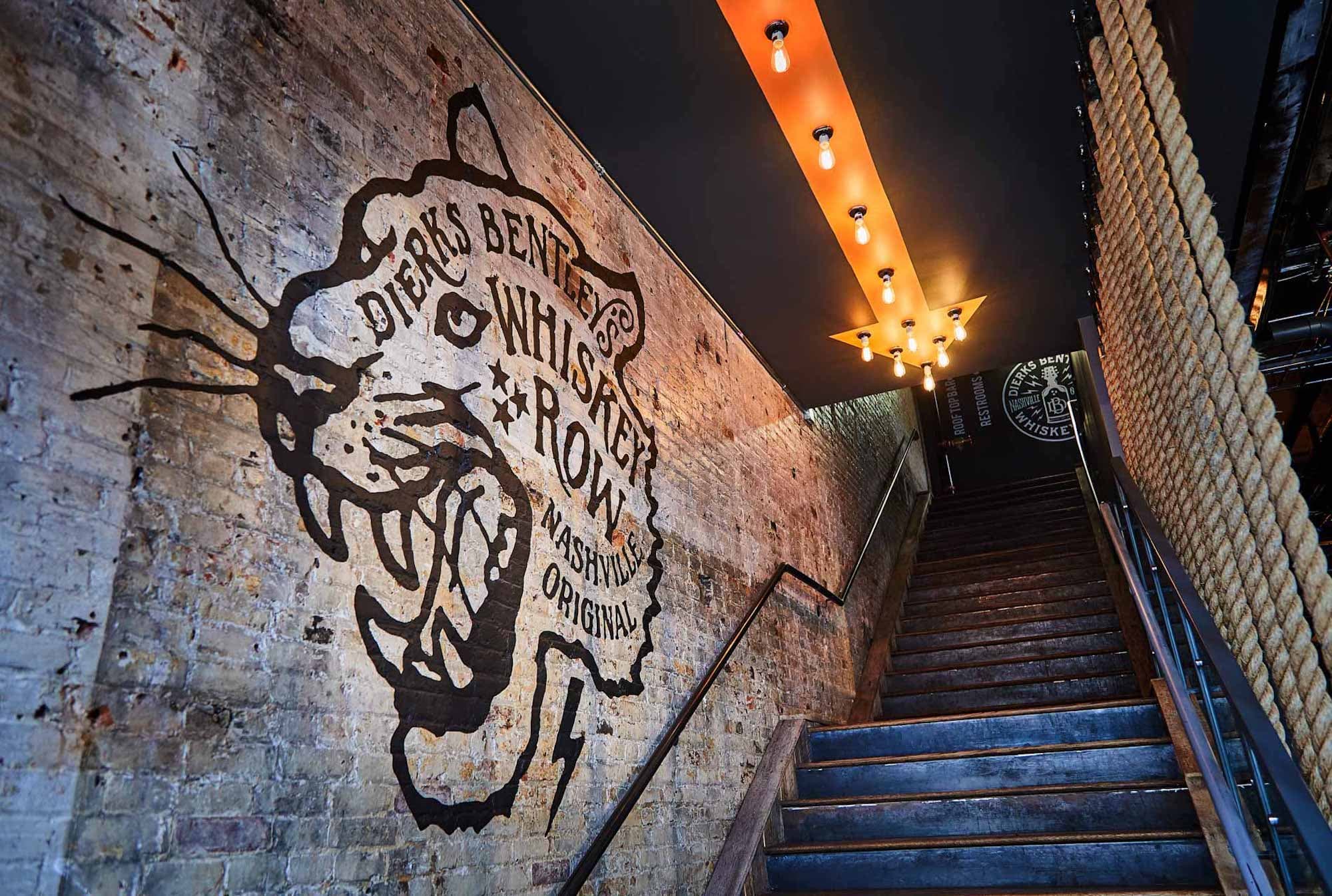 The stairs at Whiskey Row